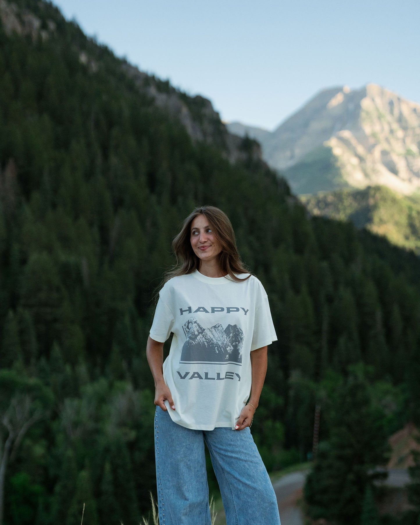 Happy Valley Oversized T-Shirt - CREAM