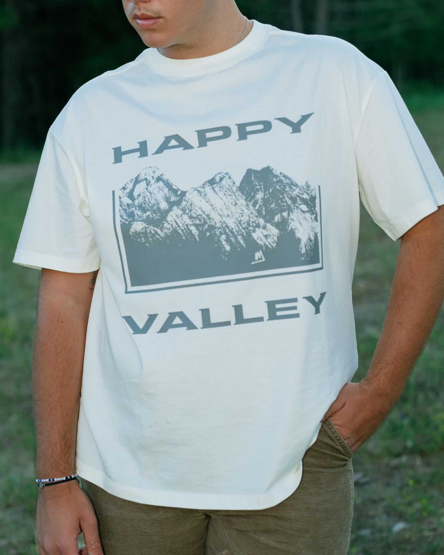 Happy Valley Oversized T-Shirt - CREAM