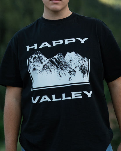 Happy Valley Oversized T-Shirt - BLACK