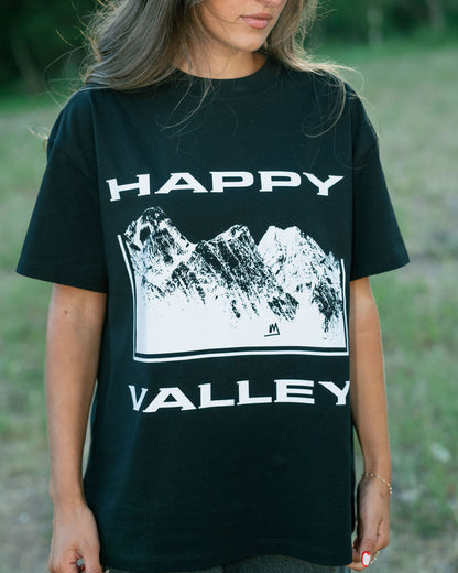 Happy Valley Oversized T-Shirt - BLACK