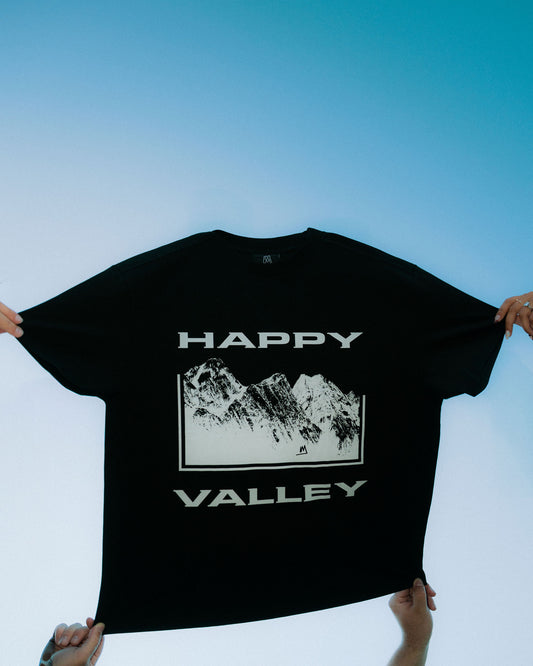 Happy Valley Oversized T-Shirt - BLACK